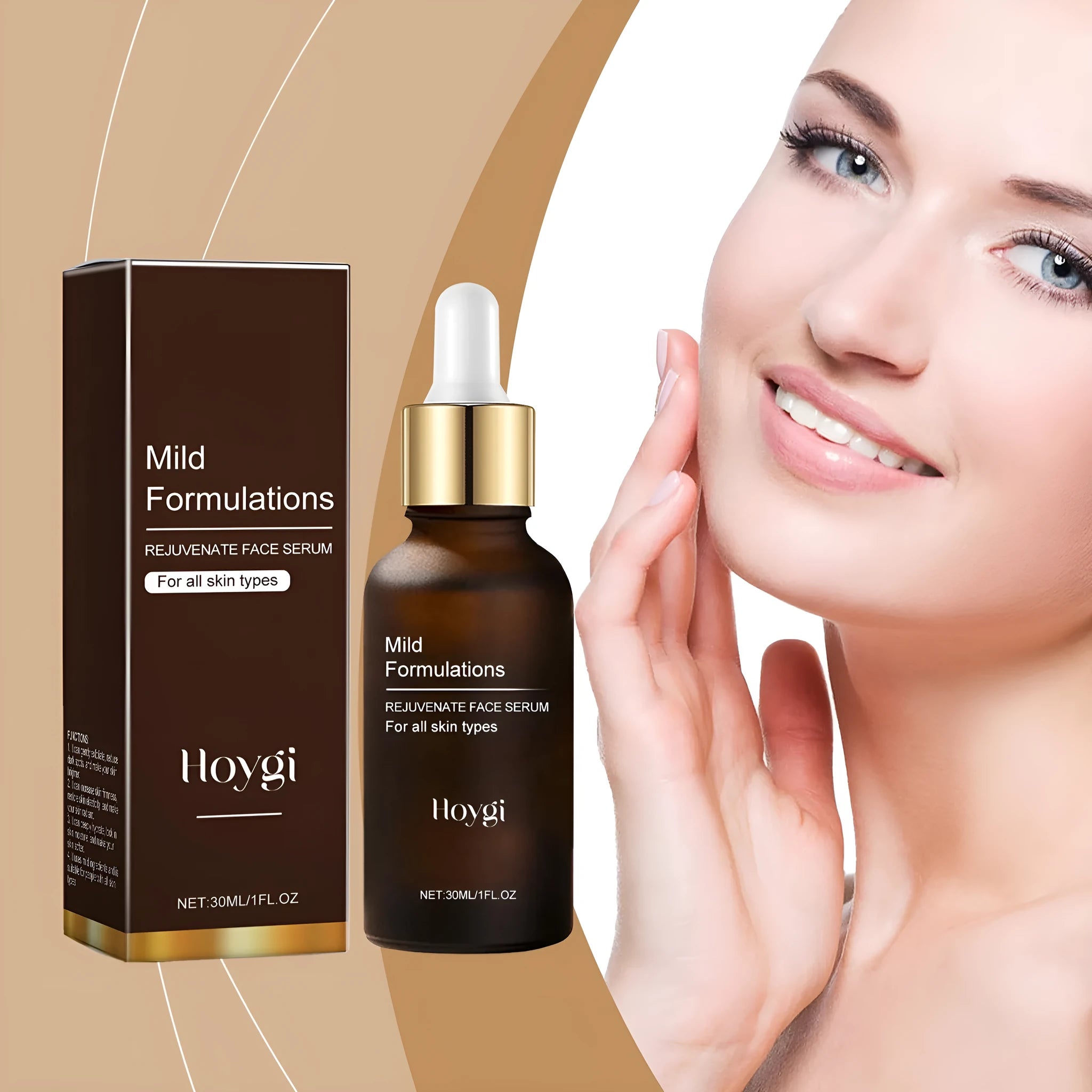 30ml bottle of facial skin care essence with arbutin and collagen