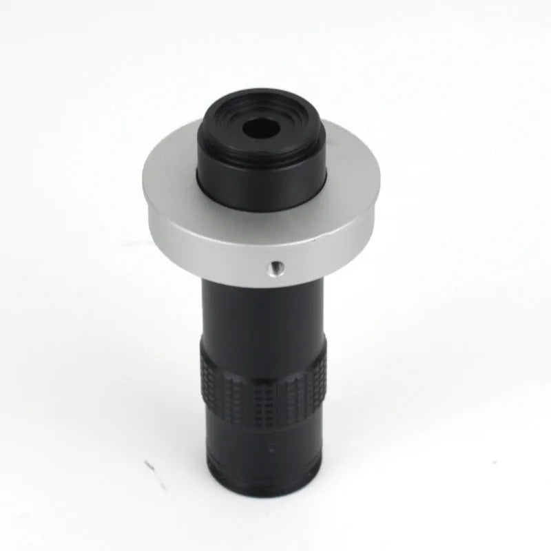 Black industrial camera monocular lens with 30mm diameter for macro inspection