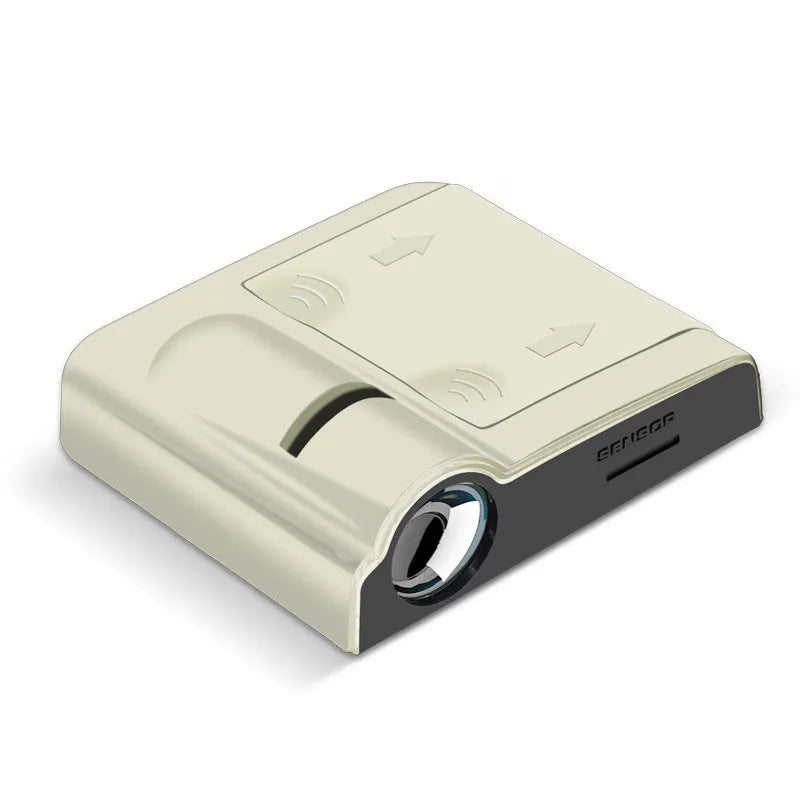 Black or beige ABS plastic car decorative projection radium lamp with compact dimensions