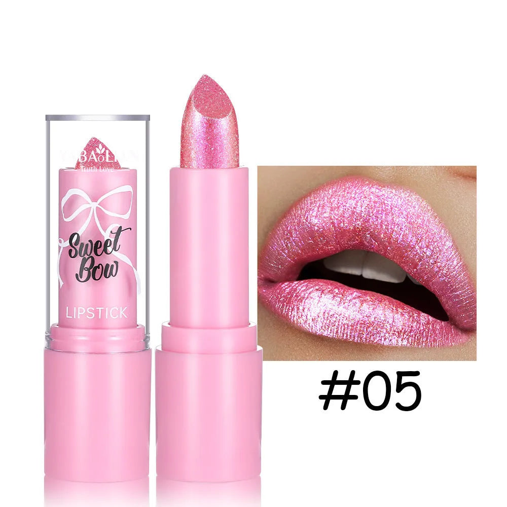 XINGX Diamond Lipstick with Sweetheart Bow design in six colour options