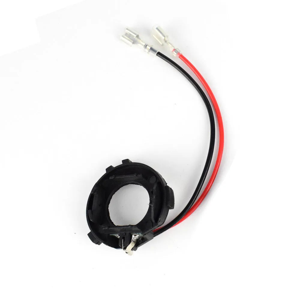 Black H7 LED headlight adapter bracket for Volkswagen Golf Jetta halogen to LED conversion