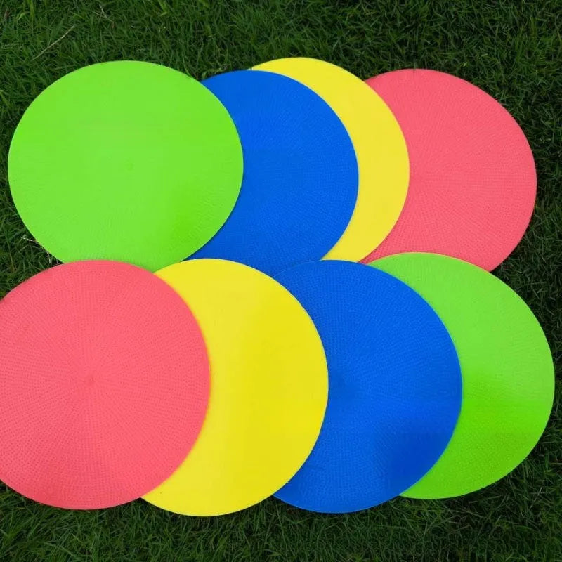 Soft TPE football training target disc in multiple colours with 23cm diameter