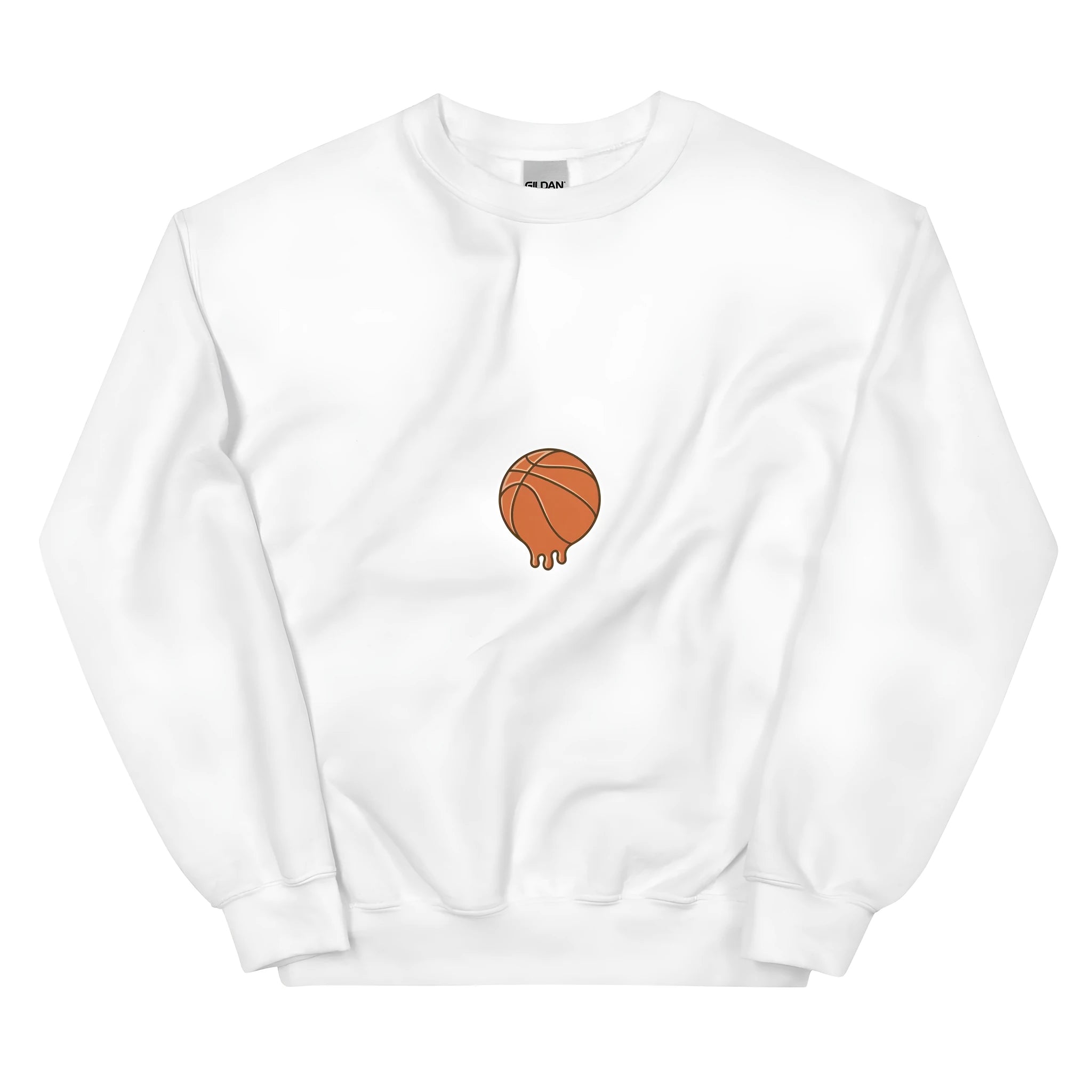 White letter printed fleece hoodie sweatshirt with side seam pockets and loose pullover design