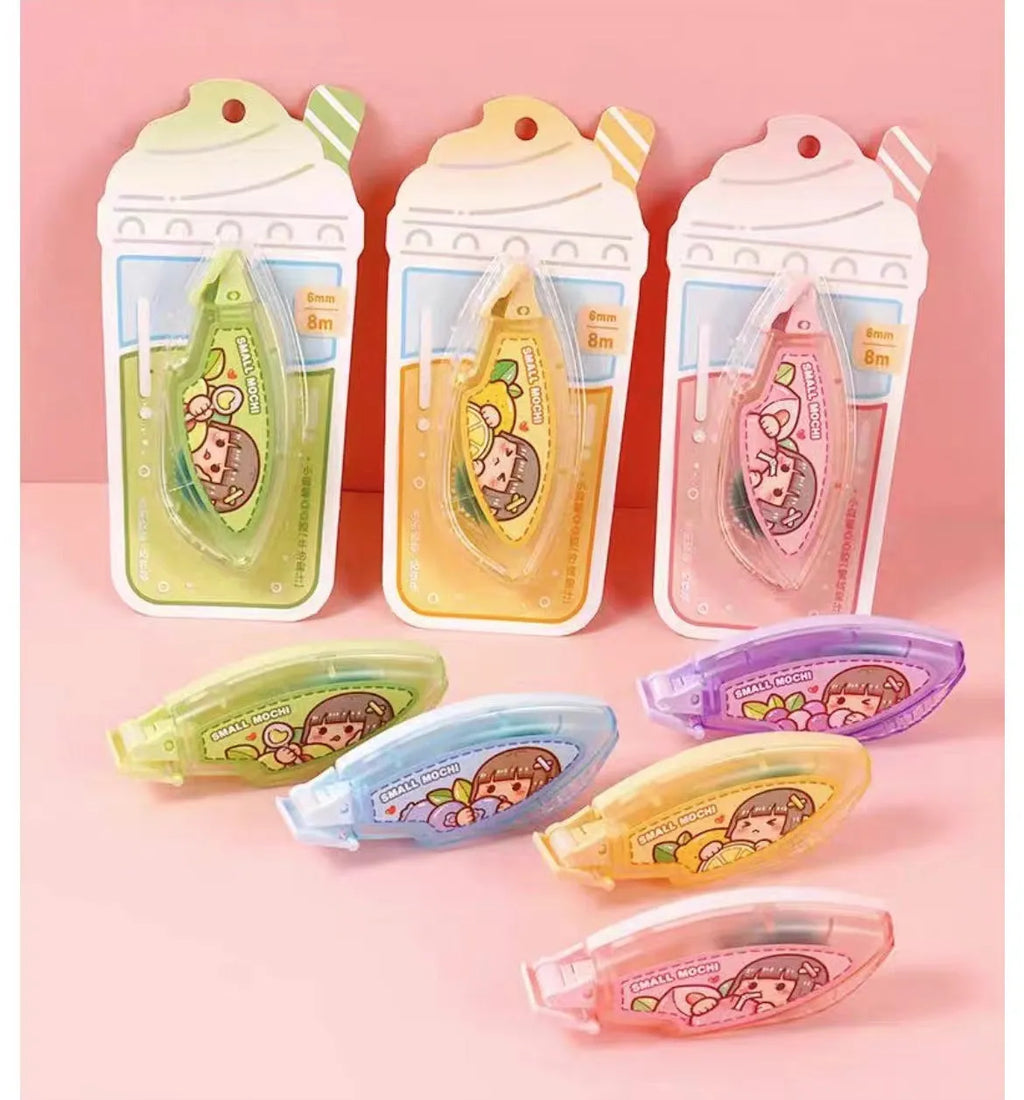 Dotting glue adhesive in peach juice colour with high viscosity traceless formula on card packaging