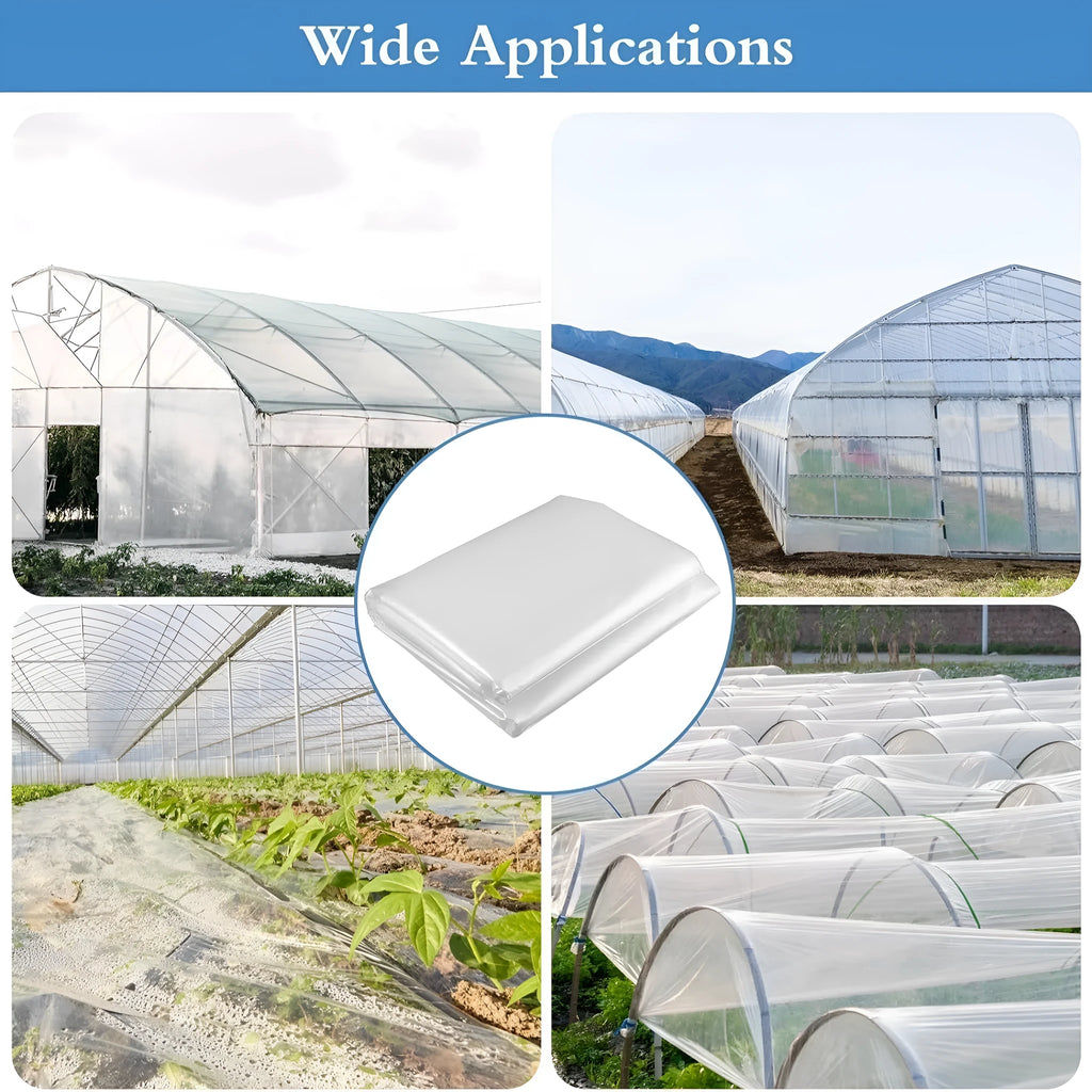4×8 metre plastic greenhouse cold protection film for vegetable garden frost protection