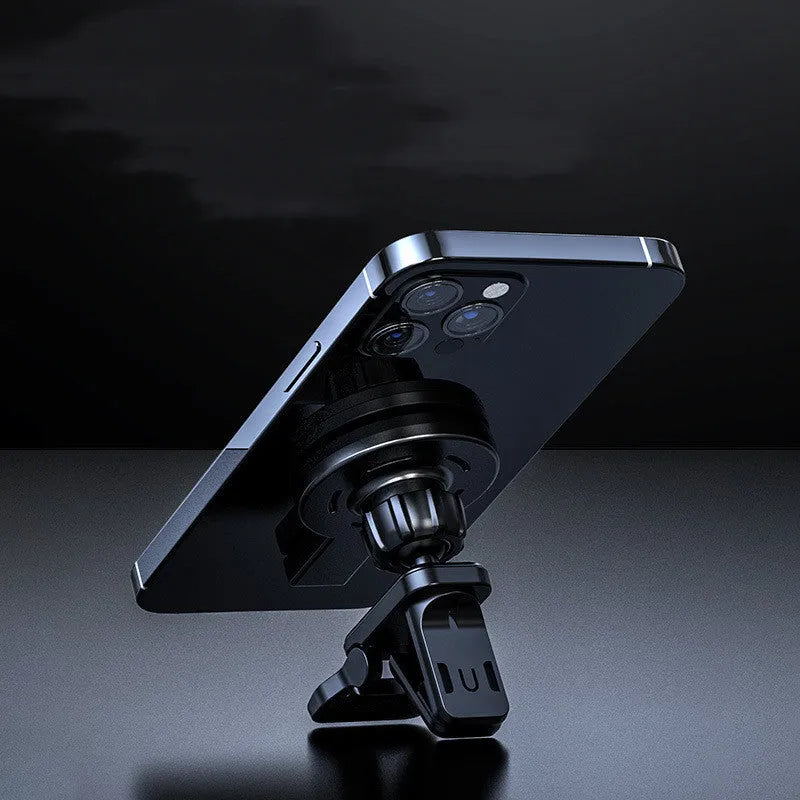 Black and white magnetic wireless charger with compact 85mm design and PD charging support