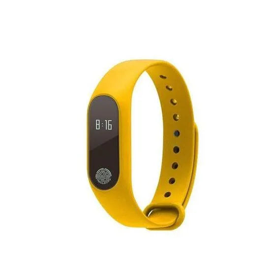 Motion intelligent hand ring fitness tracker on a finger, showing heart rate monitoring and available in multiple colours.