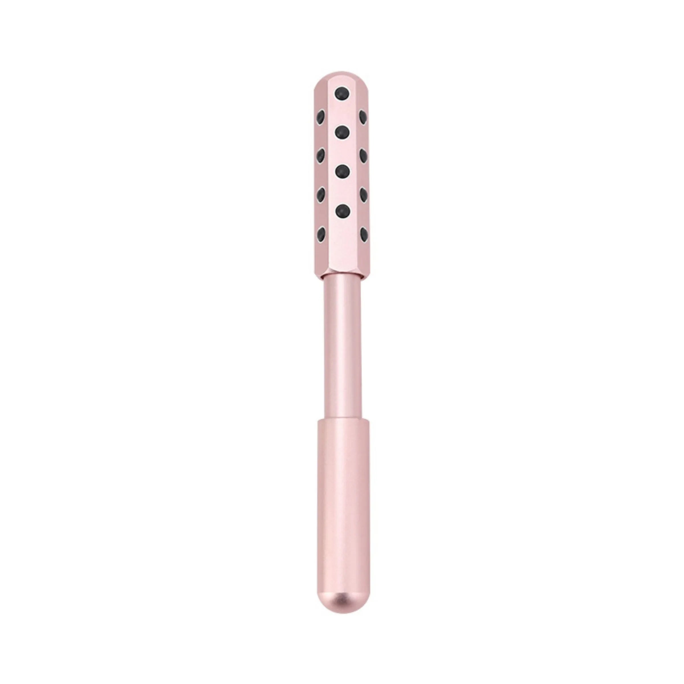 Purple Germanium particle facial massage roller with 24 grains for eye and facial beauty treatment