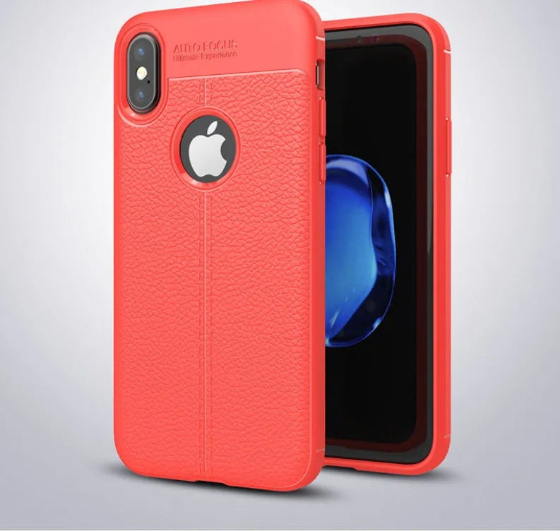 WeFor OnePlus phone case with PU leather texture back and soft silicone sides in multiple colour options