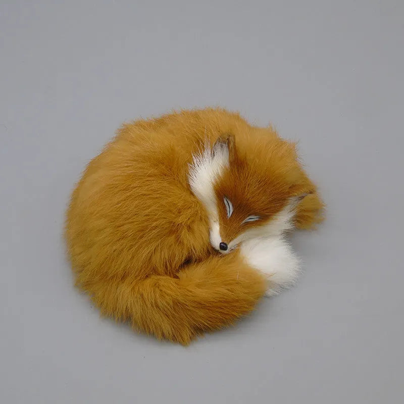 Artificial white fox fur car dashboard decoration with textured appearance