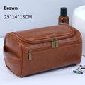 Waterproof cosmetic storage bag in European American retro style with large capacity interior