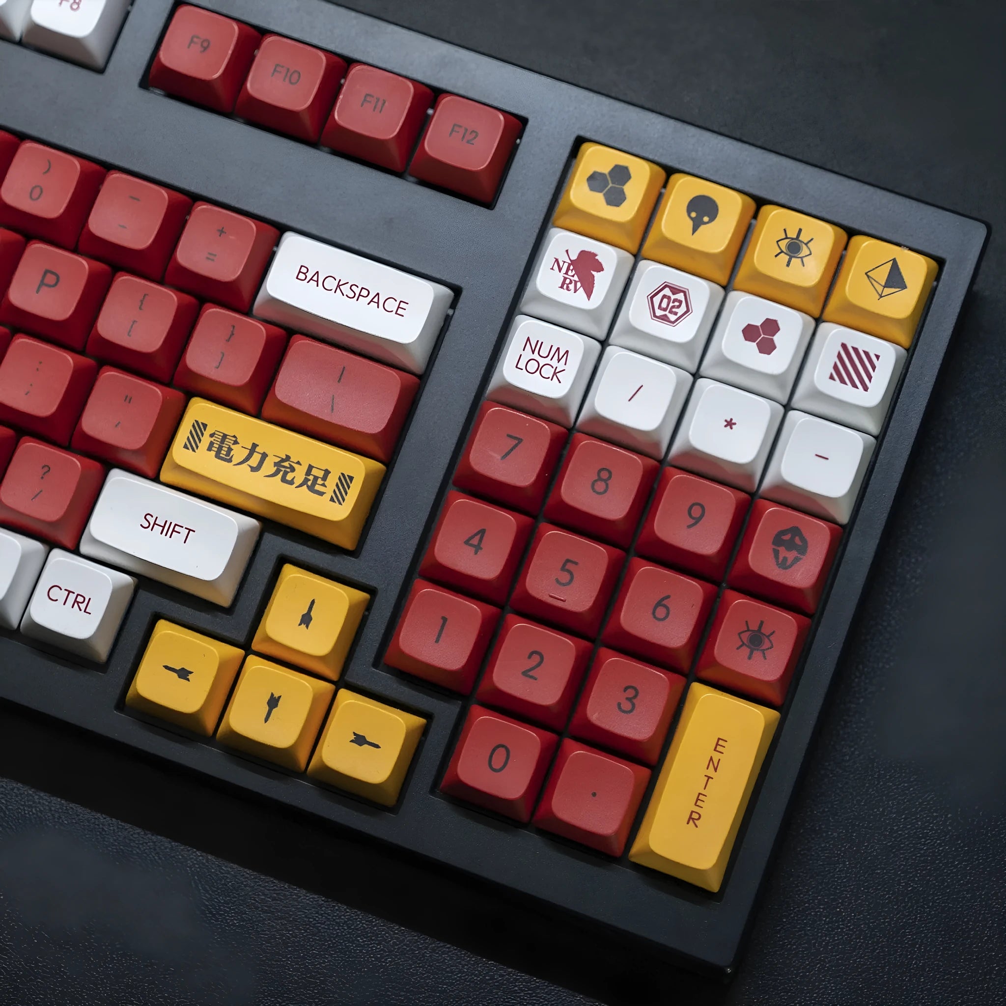 138 PBT sublimation printed keycaps in boy and girl colour matching design for mechanical keyboards