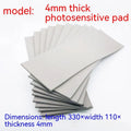 Black and grey plastic photosensitive seal mat for pottery calligraphy painting