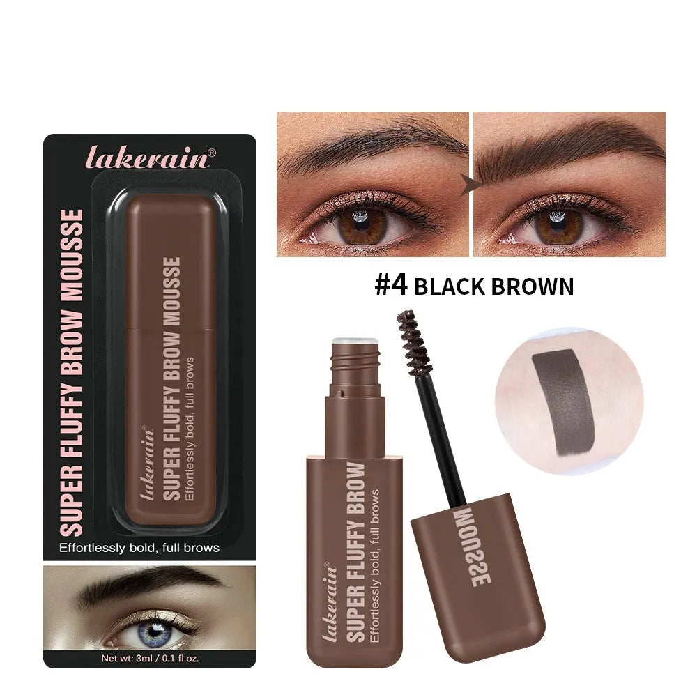 Eyebrow cream for 3D shaping and natural thatch effect in brown and black colour options