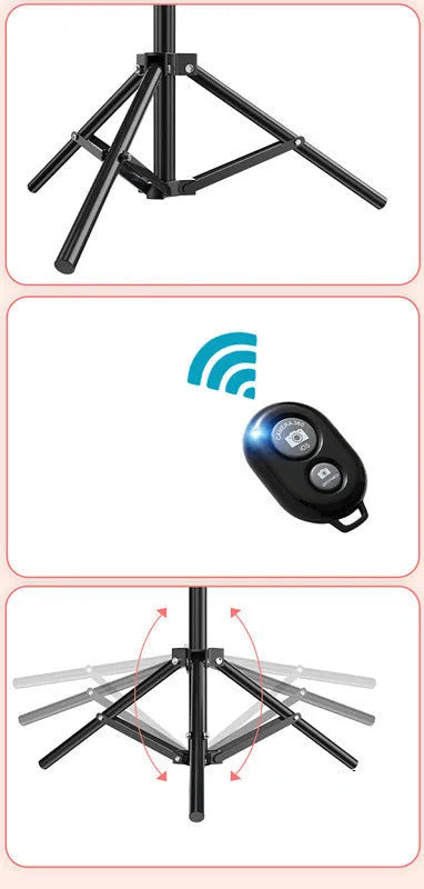 10-inch ring selfie light with metal bracket for smartphone photography