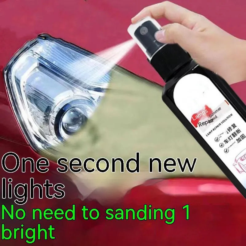 100ml bottle of car headlight renovation polishing liquid for plastic lens restoration.