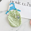 Mesh strap pet vest for dogs in blue colour with adjustable fastenings