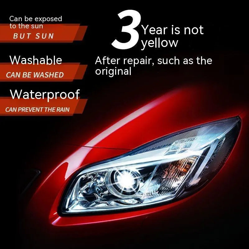 100ml bottle of car headlight renovation polishing liquid for plastic lens restoration.