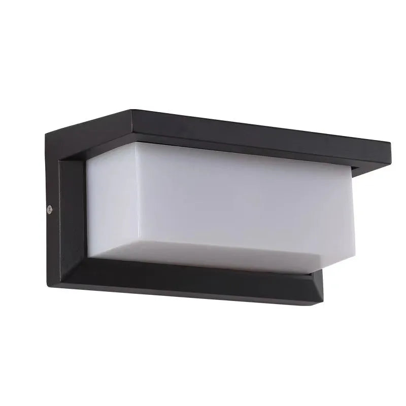 Simple outdoor waterproof wall lamp 18W IP65 aluminium PC for balcony stairs garden