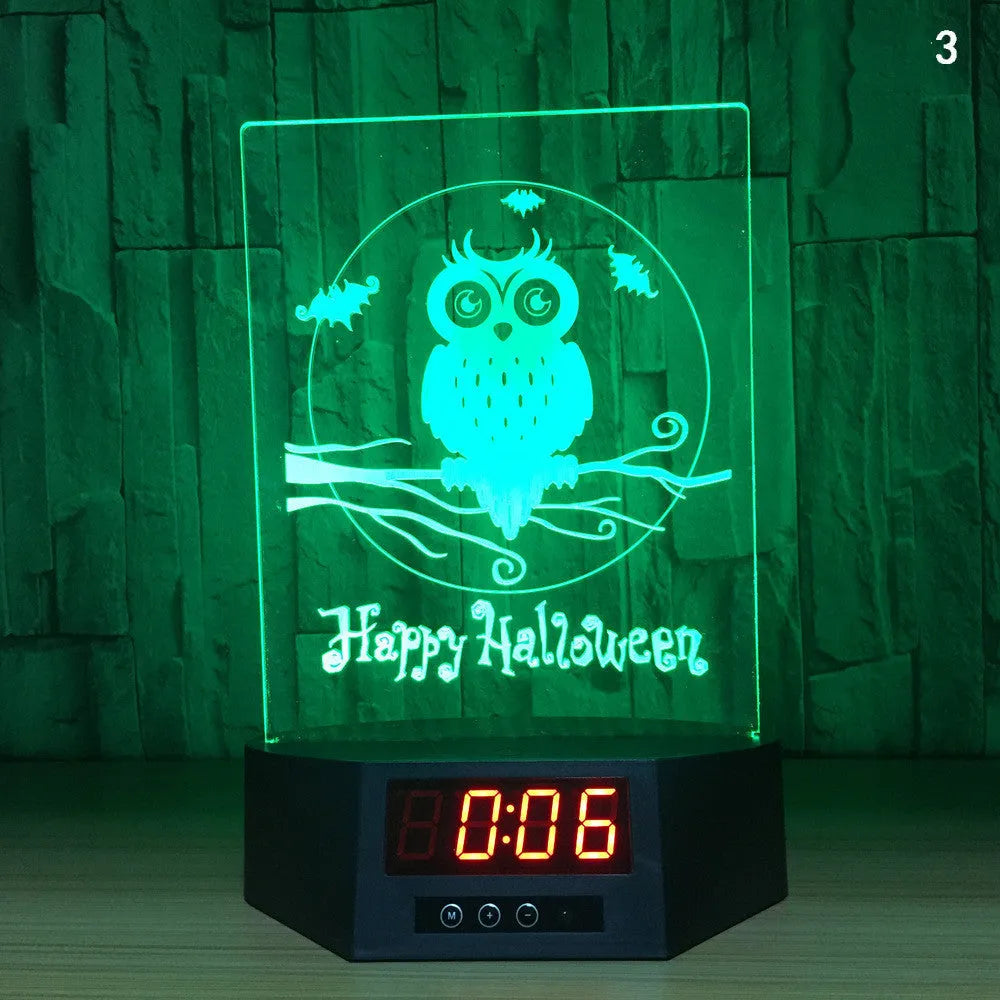 3D glowing dolphin night light with wireless charging and remote control on table