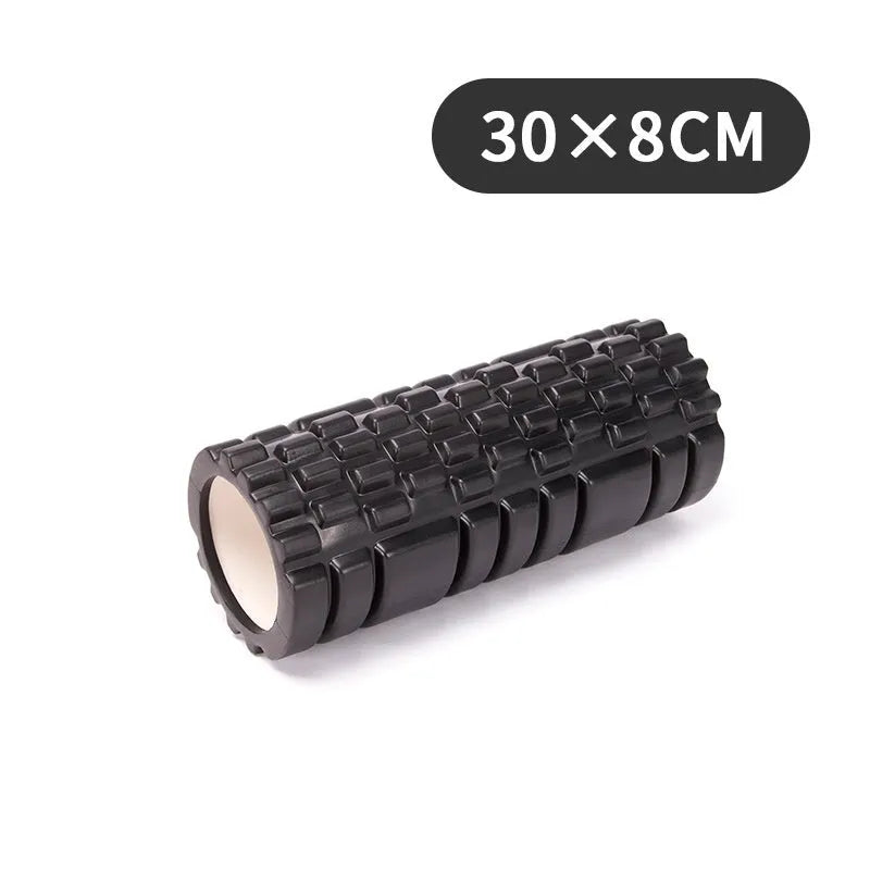 EVA foam roller for fitness in black, grey, pink, sky blue or light purple colours