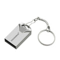 Metal USB flash drive with necklace chain in black and silver colour options