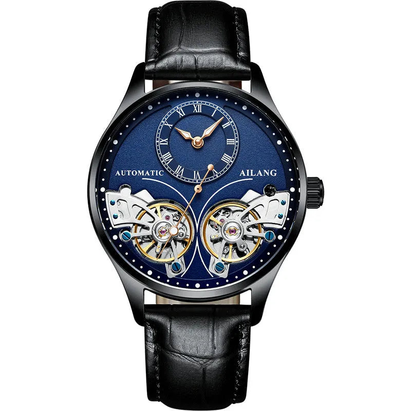 Seiko automatic men's watch with tourbillon and moon phase on titanium case