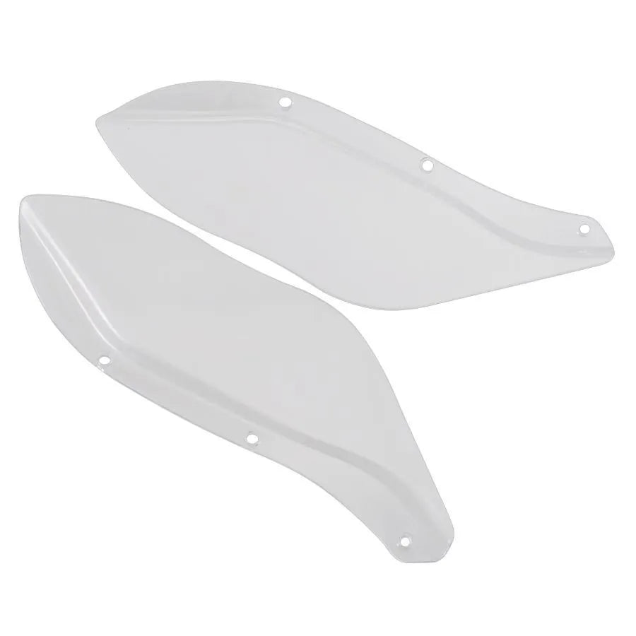 Pair of Harley motorcycle side wing head covers in ABS plastic for Touring models 1996-2013