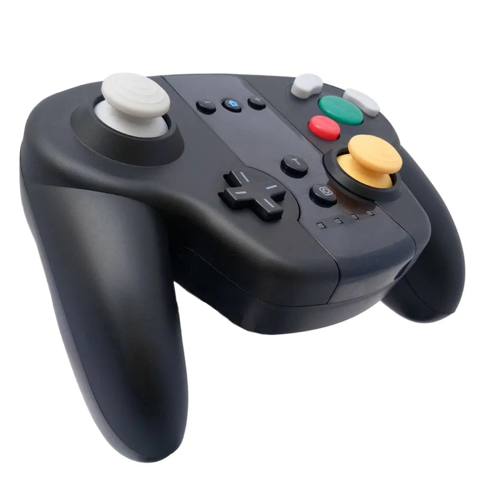 Black wireless gamepad for Nintendo Switch with NFC reader and motion controls