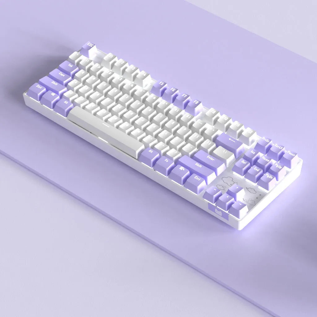 Wireless Bluetooth mechanical keyboard in metal construction with RGB backlighting options