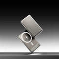 Gun grey magnetic wireless power bank with ultra-thin alloy shell and Creative design