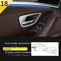 Set of four ABS and stainless steel decorative frames for BMW 5 Series F10 F18 interior door handles