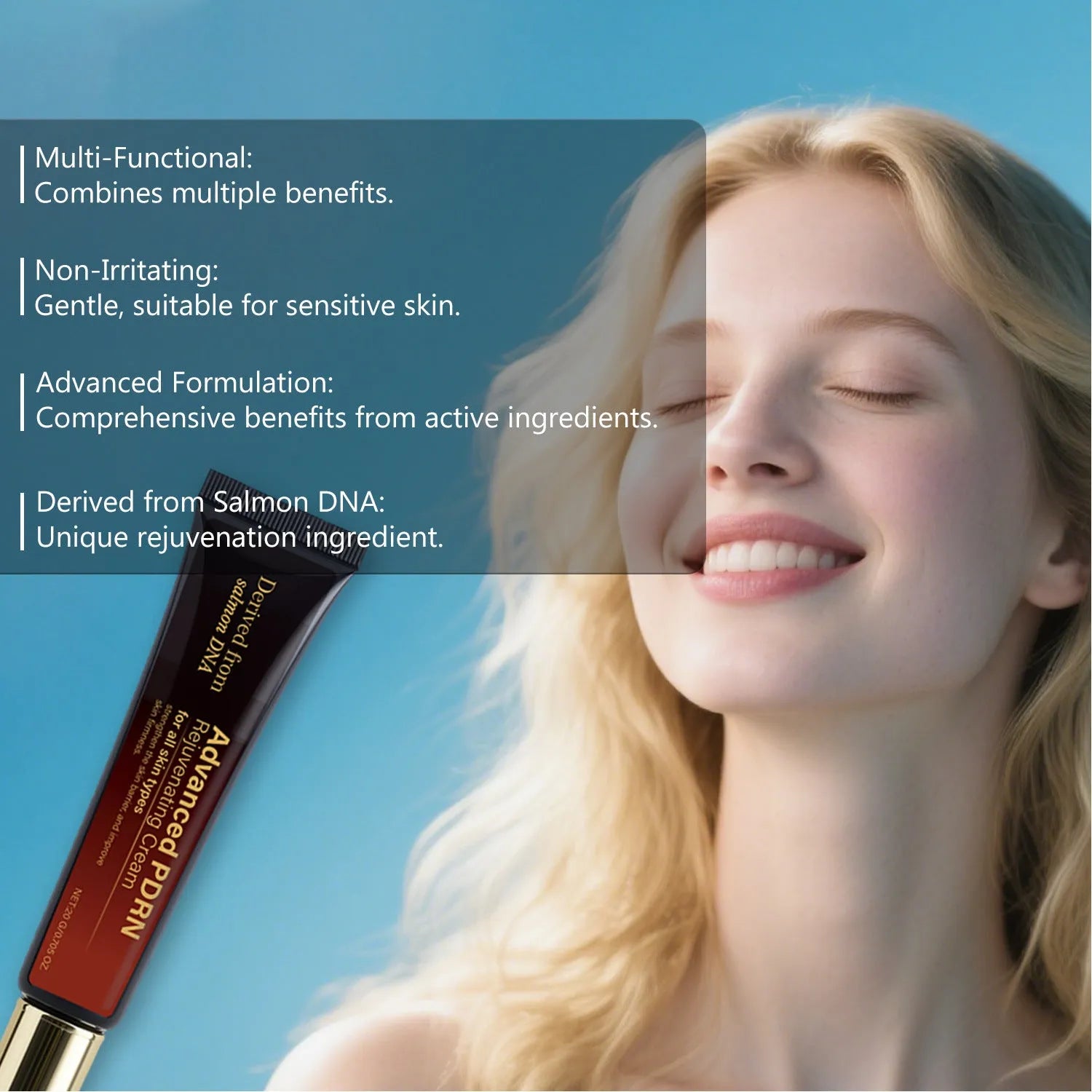 20ml skin-activating cream tube with hydrating, firming, and wrinkle care properties