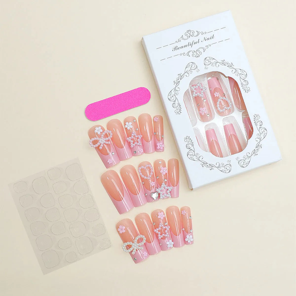 French spot drill bow wear nails in XB-70-48 colour with plastic armour suit packaging