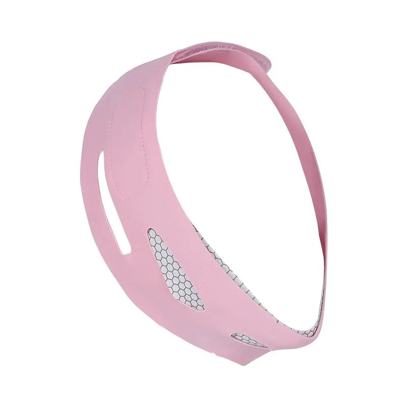 Elastic face bandage facial care tool in pink and black colour options