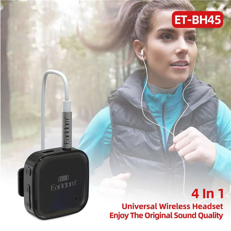 Bluetooth audio receiver for headphones with lavalier style in black, grey, red or second-generation options