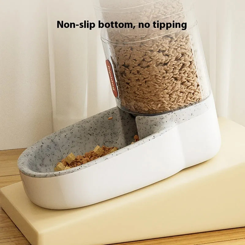 Grey automatic pet water fountain with 3.8L capacity for cats and dogs