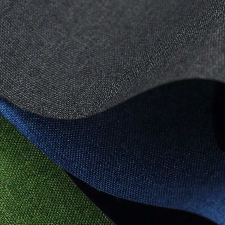 Polyester ant cloth fabric in black, blue and green colours for luggage and furniture protection