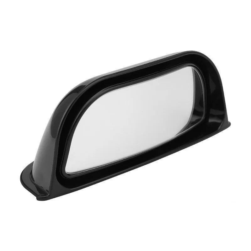 Black universal wide angle car mirror extension with two-row design for blind spot visibility