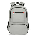 Oxford cloth insulated backpack with curved shoulder straps showing dry-wet separation compartments and pull rod belt accessory