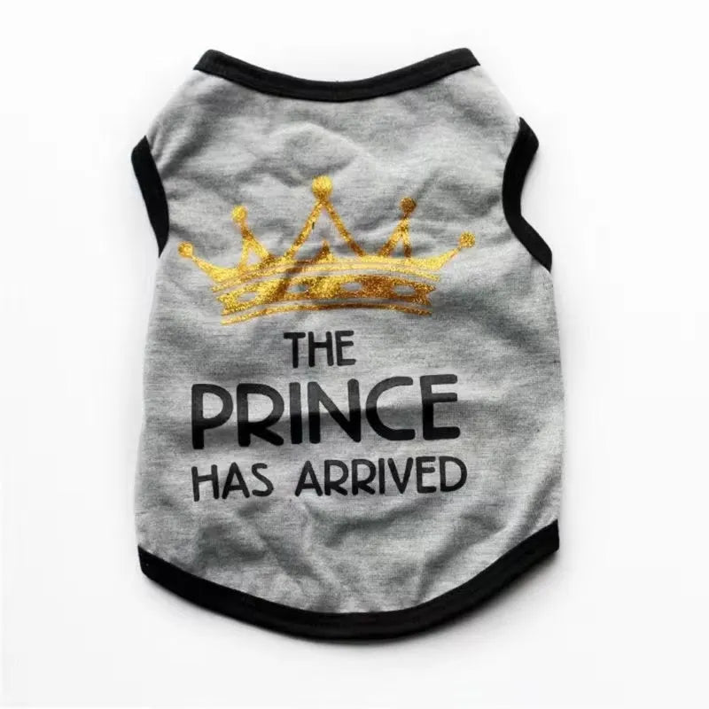 Cotton puppy vest for spring and summer in various colours and sizes
