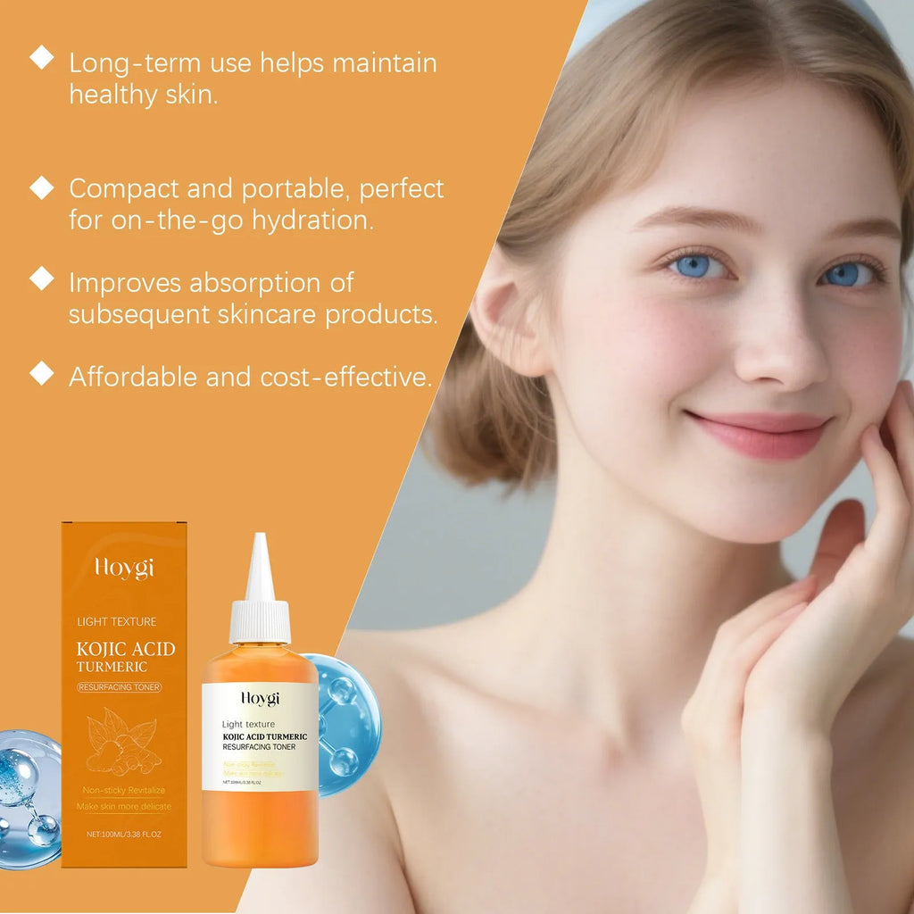 100ml Turmeric Moisturizing Water bottle for facial skincare with non-oily formula