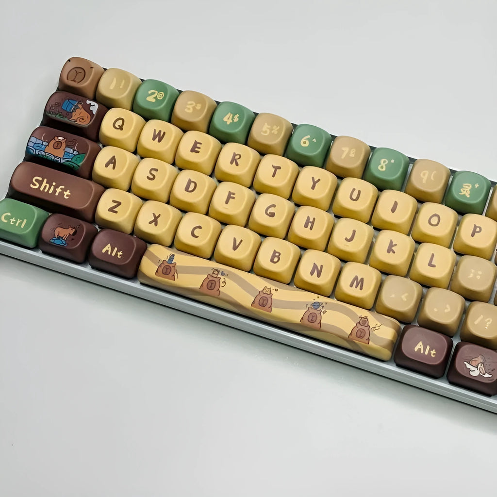 Capabala 130 key MOA profile mechanical keyboard keycap set in ABS material