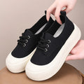 Women's camel suede platform loafers with a 4CM thick sole and round toe lace-up front.
