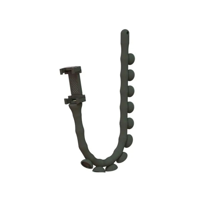 Lazy Bracket flexible mobile phone holder with 62cm rubber arm and suction cup base in black colour