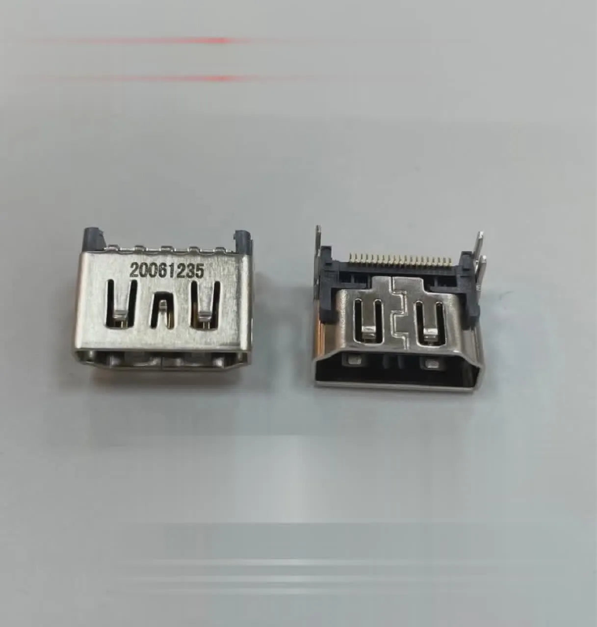 Silver HDMI host interface socket for gaming machine hardware