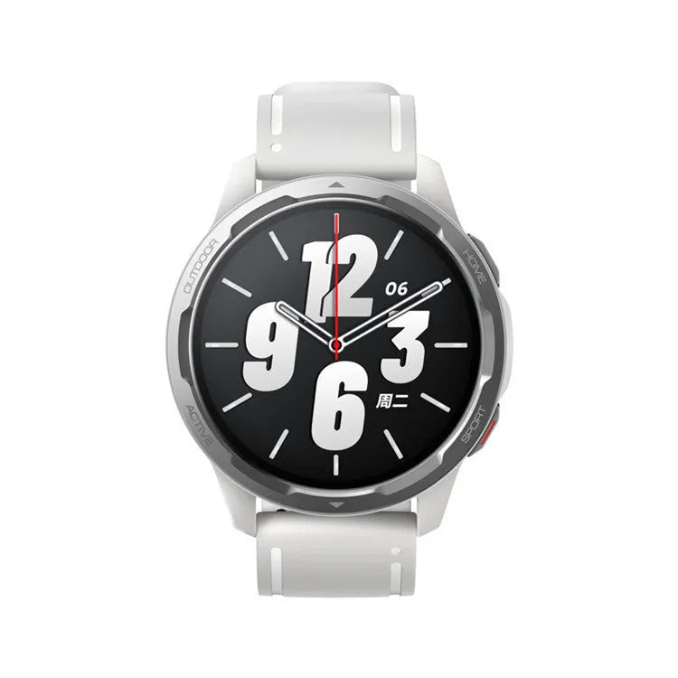 Smart watch with call function showing dual-band GPS tracking and swimming waterproof rating on wrist