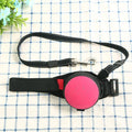 Retractable dog leash with extended nylon cord in vibrant orange colour, showing handle and explosion-proof design.