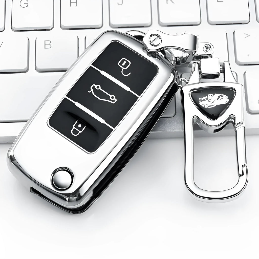 Volkswagen Model A car key cover case in TPU material showing four colour options
