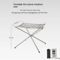 Stainless steel barbecue grill set with silver finish and integrated cooking net